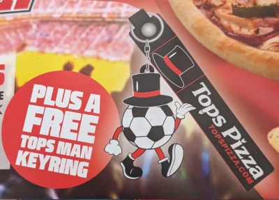 A FREE TOPS MAN KEYRING